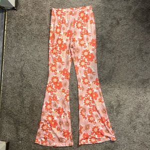 SHEIN wide leg floral leggings
